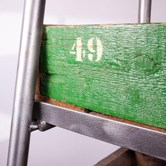 Large Victorian Metal Industrial Shelving Unit, Shelf, Pigeon Hole, 5 Shelf