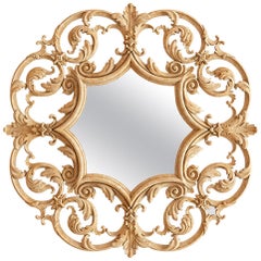 Large Modern Classic Ornate Wall Mirror Frame in Oak or Beech