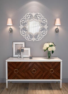 Large Modern Classic Ornate Wall Mirror Frame in Oak or Beech