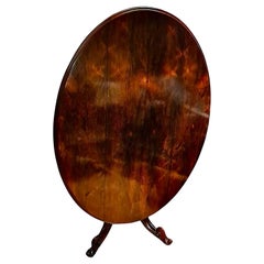 Gran mesa victoriana ovalada de palisandro para desayunos/inclinable