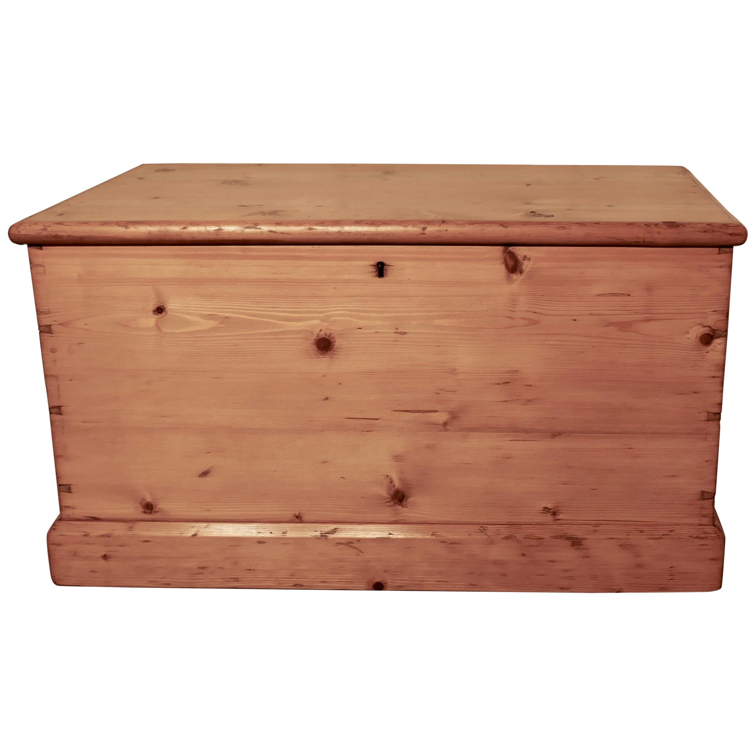 Large Victorian Pine Blanket Box, Coffee Table or Shoe Tidy at 1stDibs