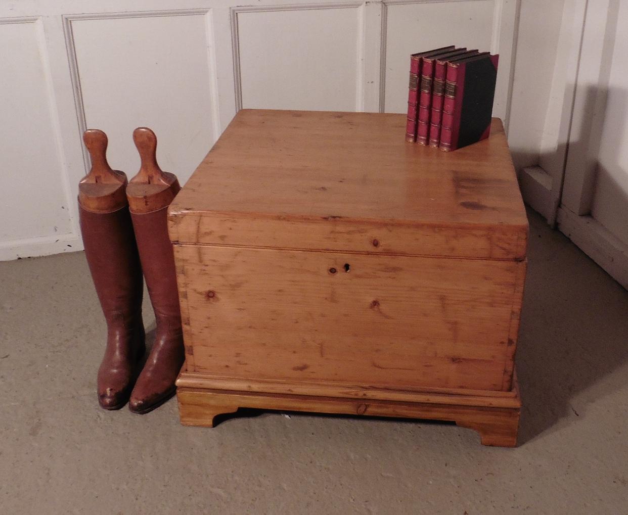 Large Victorian Pine Blanket Box or Coffee Table 2