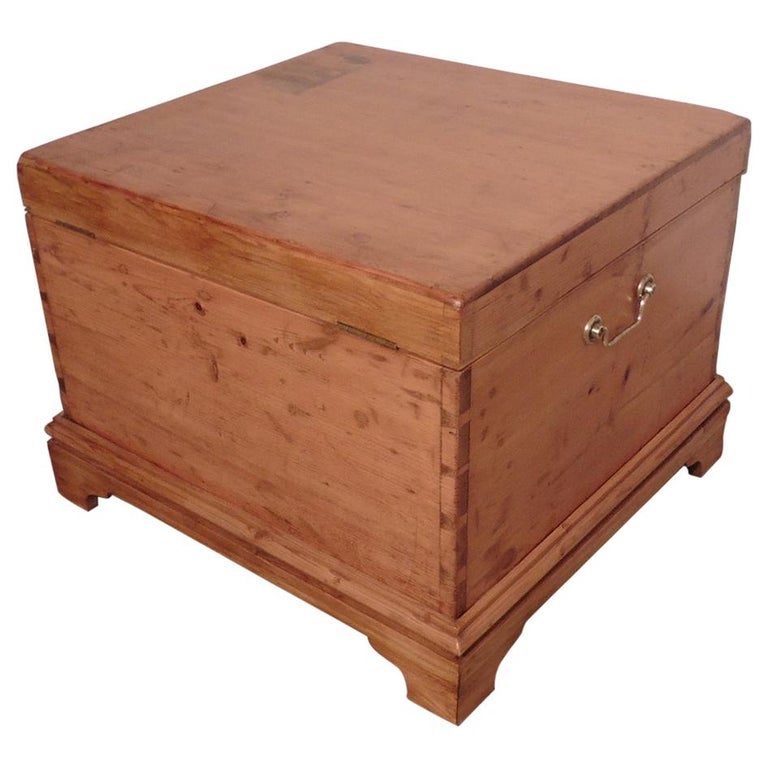 Large Victorian Pine Blanket Box or Coffee Table at 1stDibs