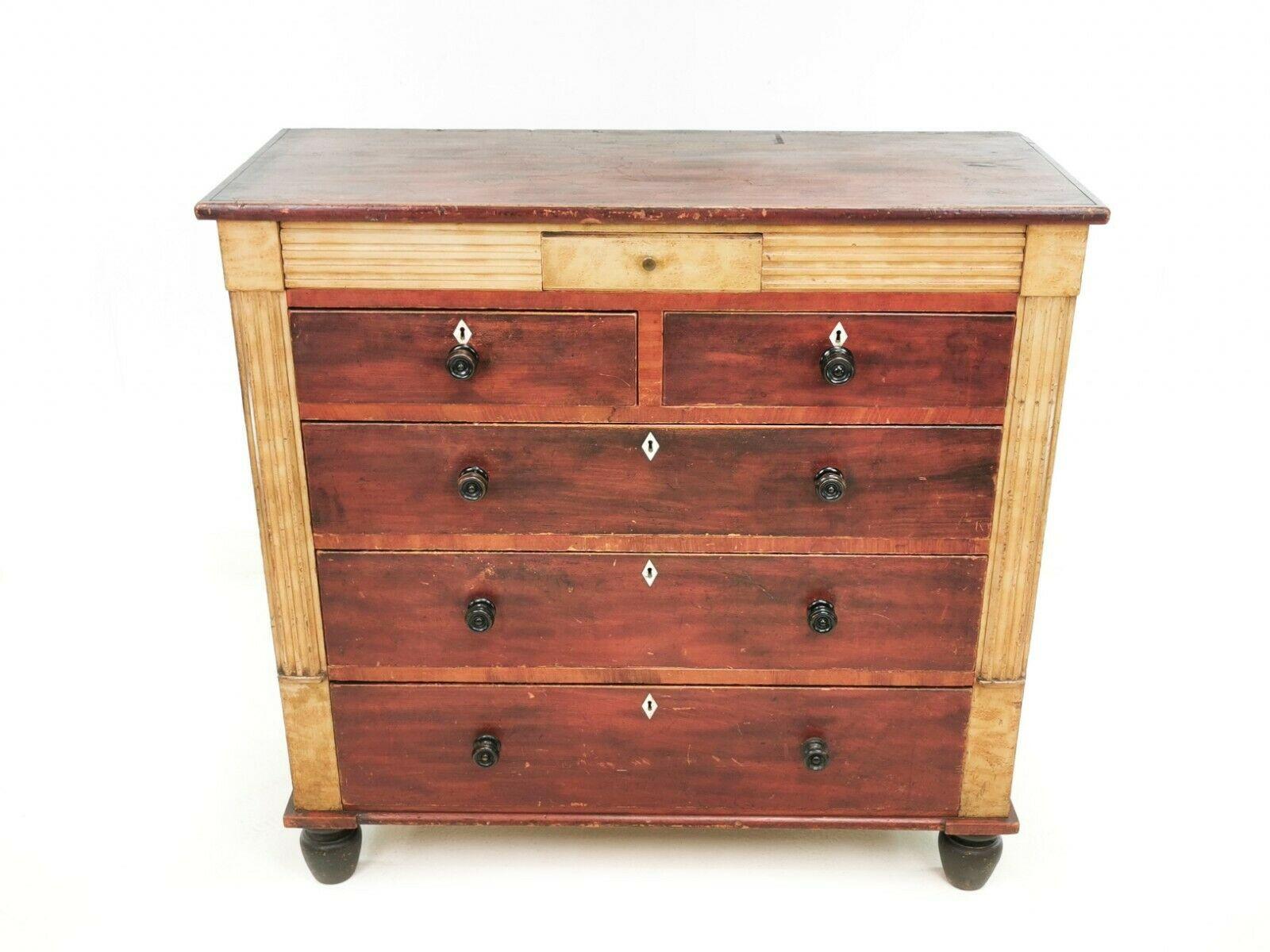 Large Victorian Scottish Antique Chest of Drawers 3