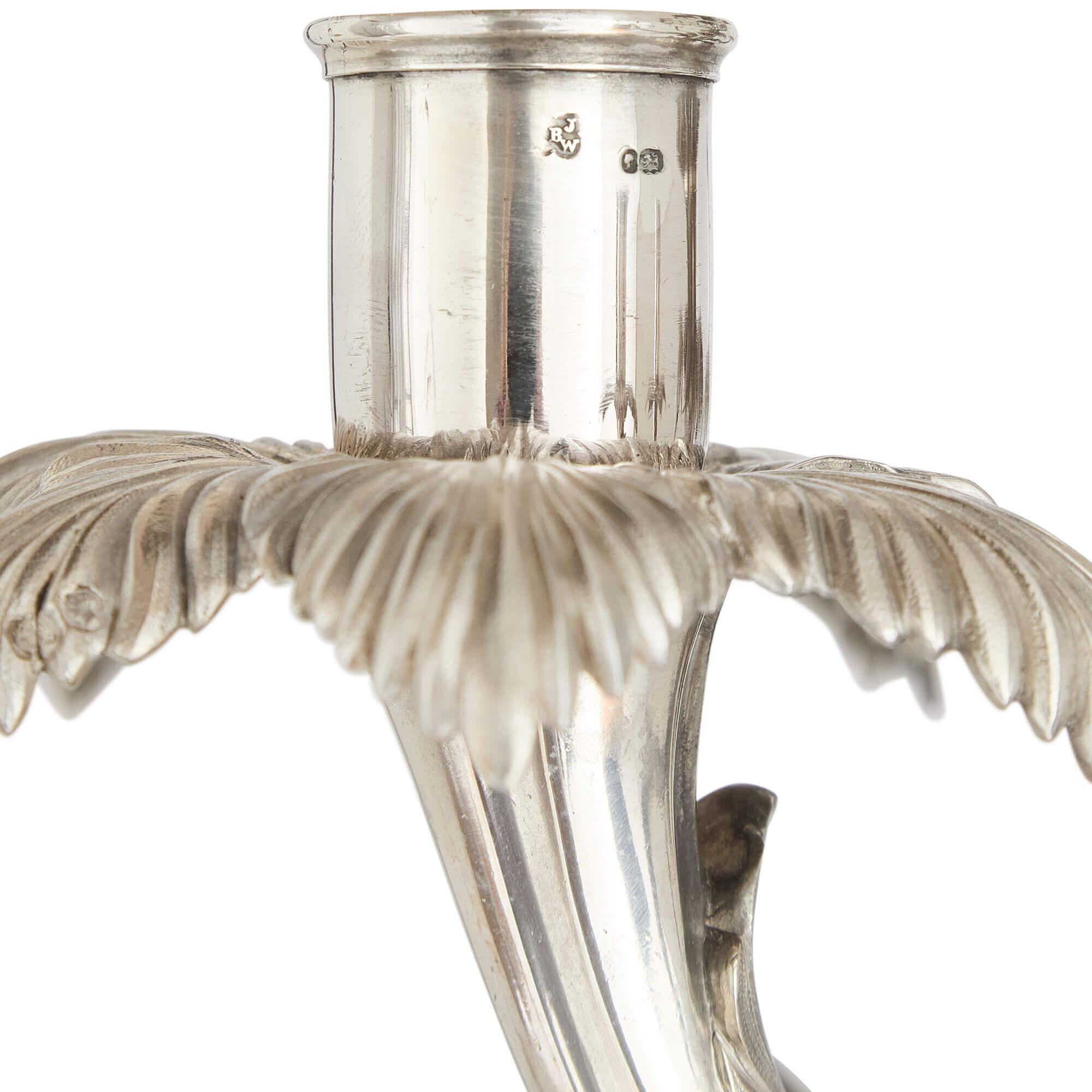 Large Victorian Silver Orientalist Equestrian Centrepiece Edward Barnard & Sons For Sale 2