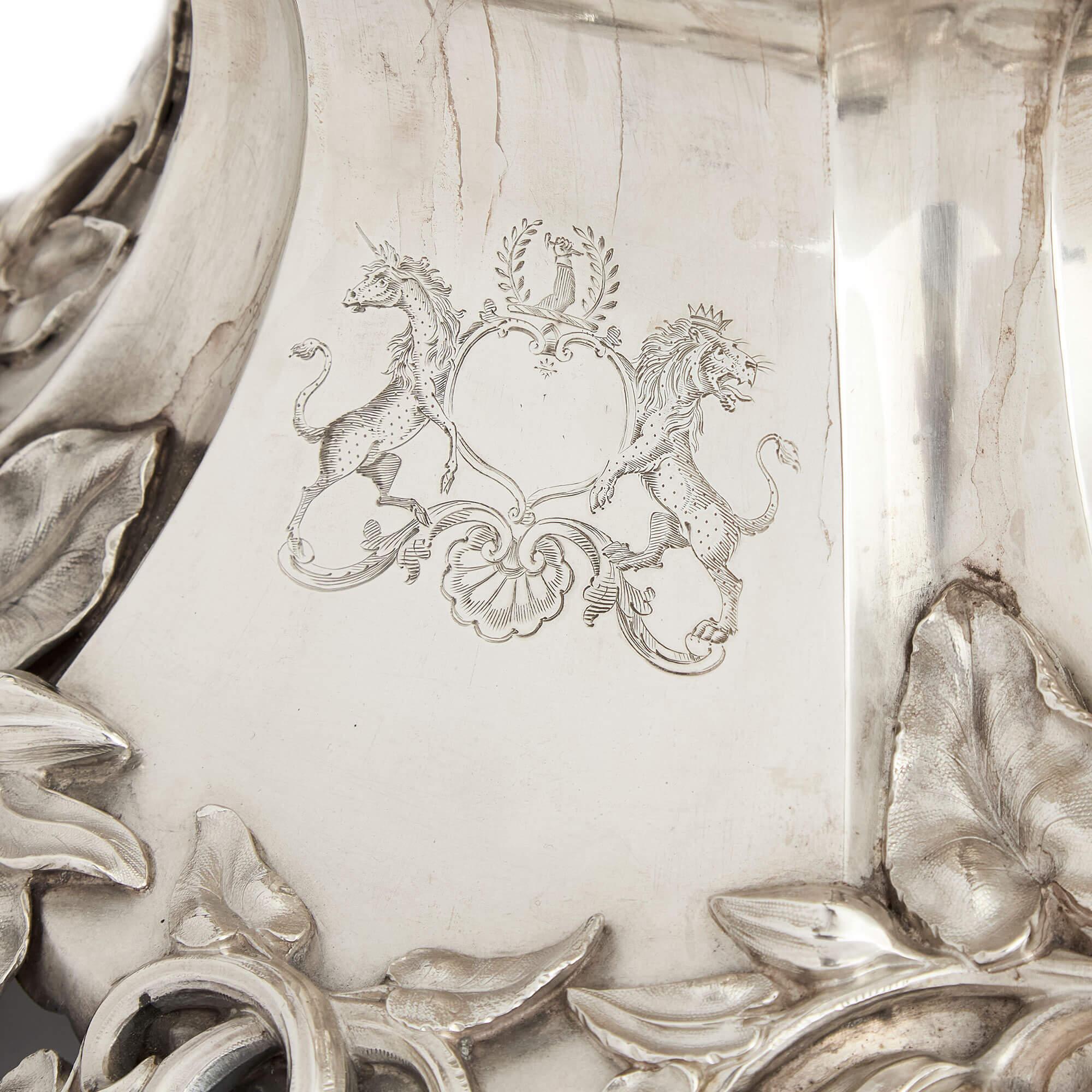 Large Victorian Silver Orientalist Equestrian Centrepiece Edward Barnard & Sons For Sale 3