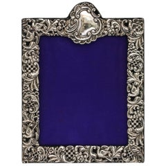 Large Victorian Sterling Silver Picture Frame