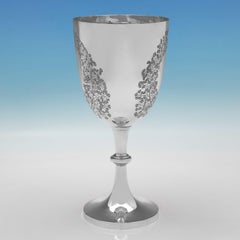 Grand gobelet à vin victorien en argent sterling fabriqué à Sheffield en 1900