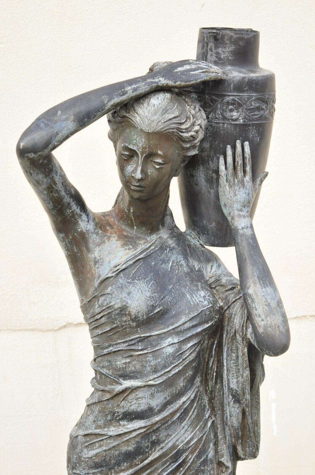 Großer Garten-Wasserbrunnen aus Bronze im viktorianischen Stil Dione der göttlichen Göttin (Amerikanische Klassik) im Angebot