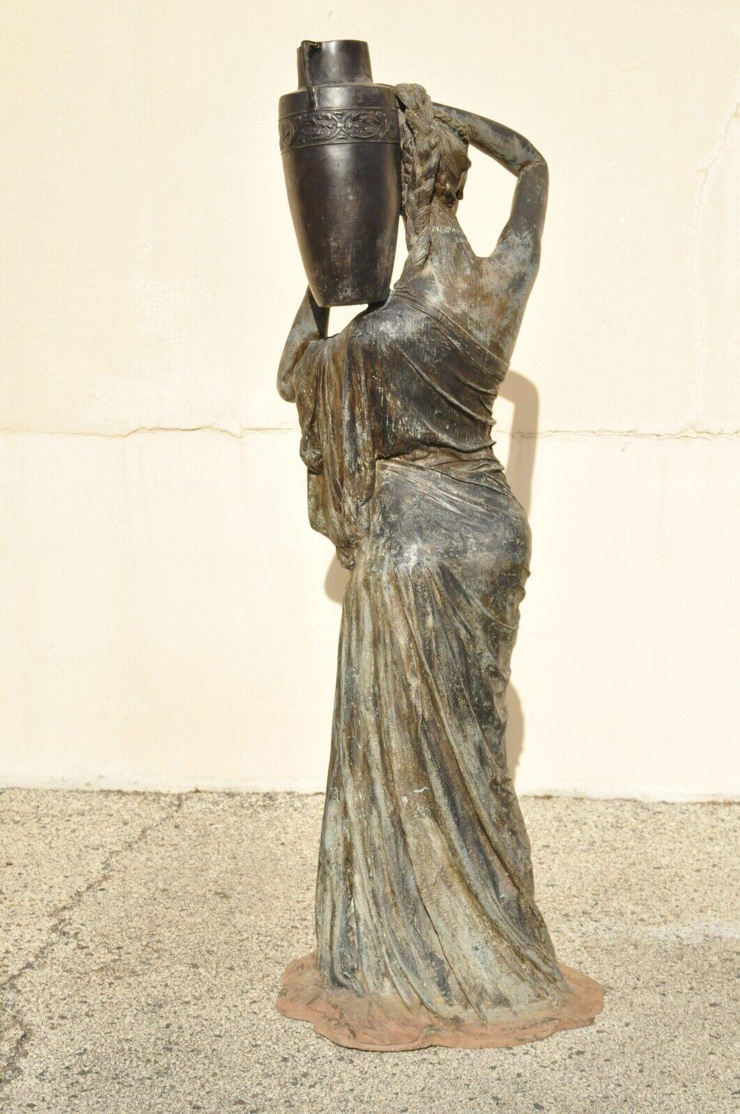 Großer Garten-Wasserbrunnen aus Bronze im viktorianischen Stil Dione der göttlichen Göttin im Angebot 4