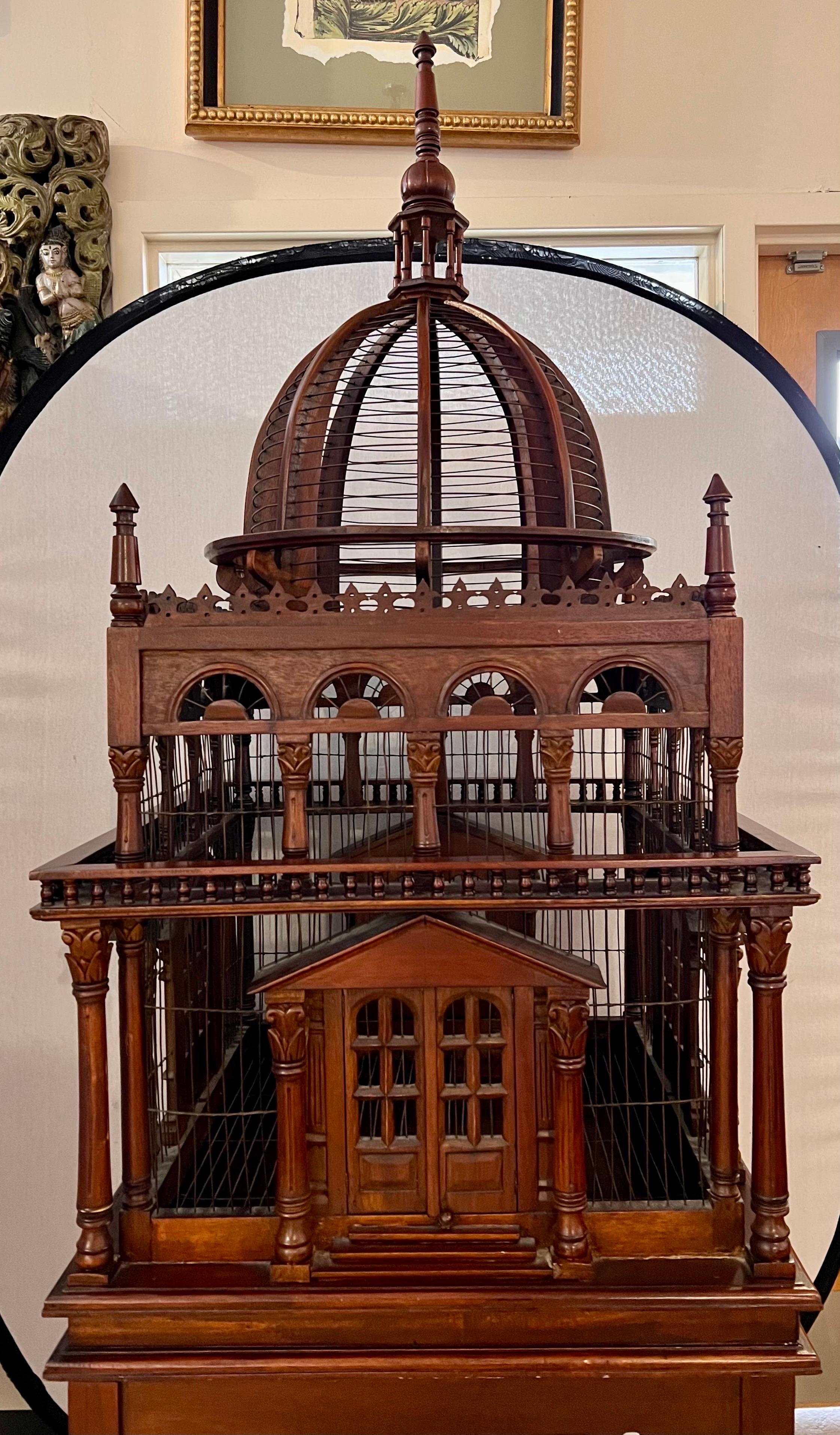 victorian bird cage with stand