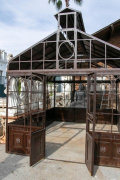 Large Victorian Style Iron Greenhouse