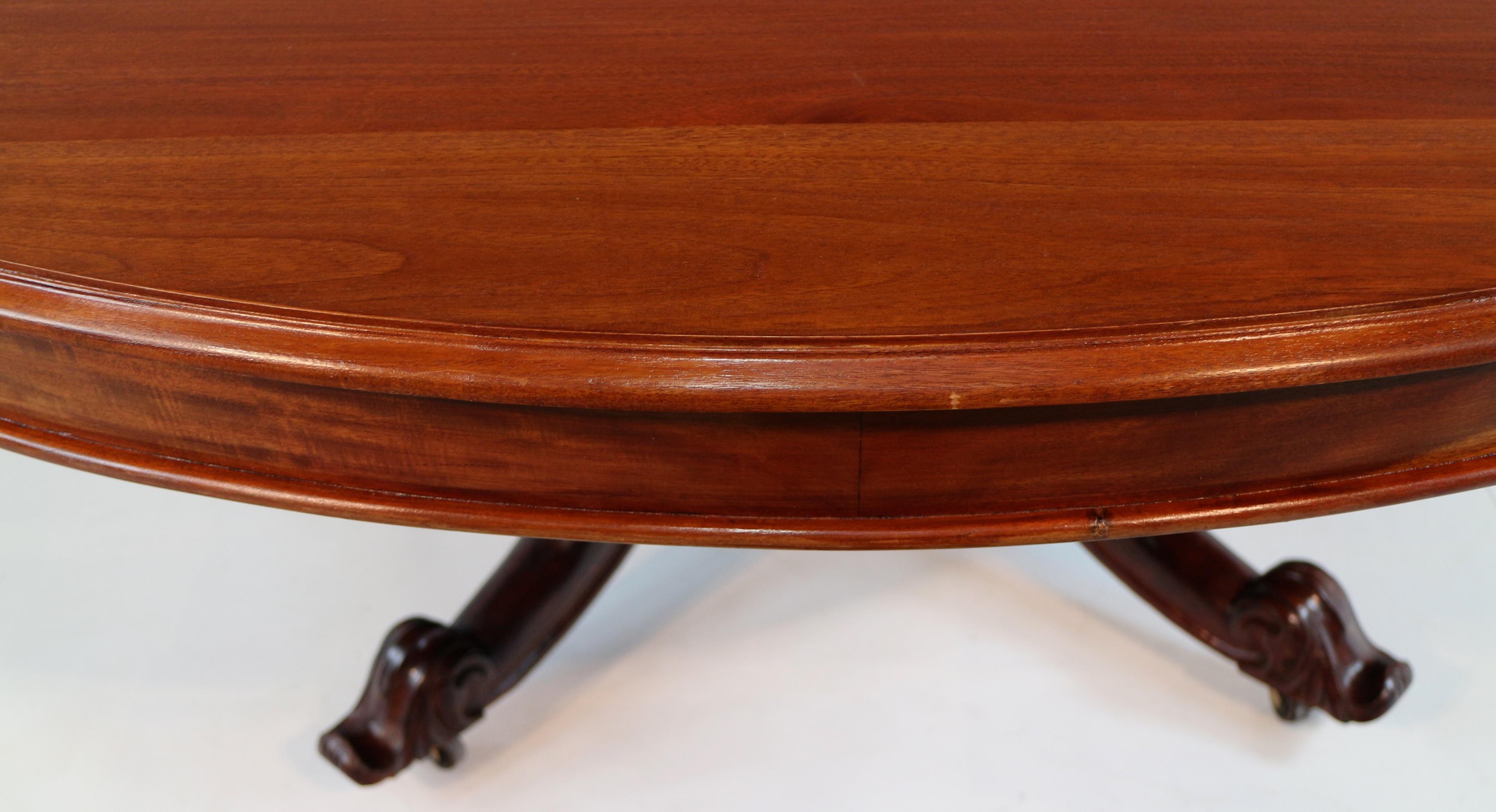 Large Victorian Style Mahogany Circular Centre Table - 6ft7 / 2m diameter For Sale 10