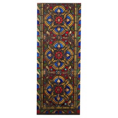 Grande vetrata vittoriana Tudor Rose Stained Glass