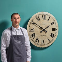 Large Victorian Turret Clock Face