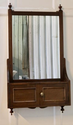 Large Victorian Wall Cabinet with Mirror