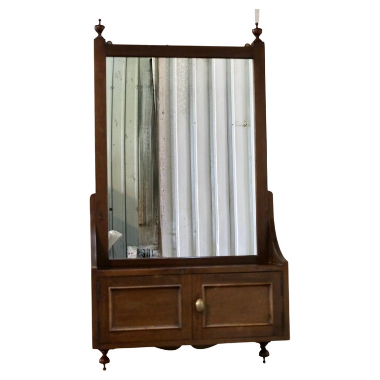 Large Victorian Wall Cabinet with Mirror at 1stDibs