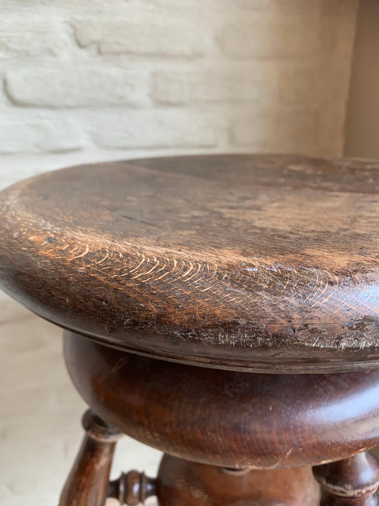 Large Victorian Wooden Swivel Bar Stool at 1stDibs victorian bar stools