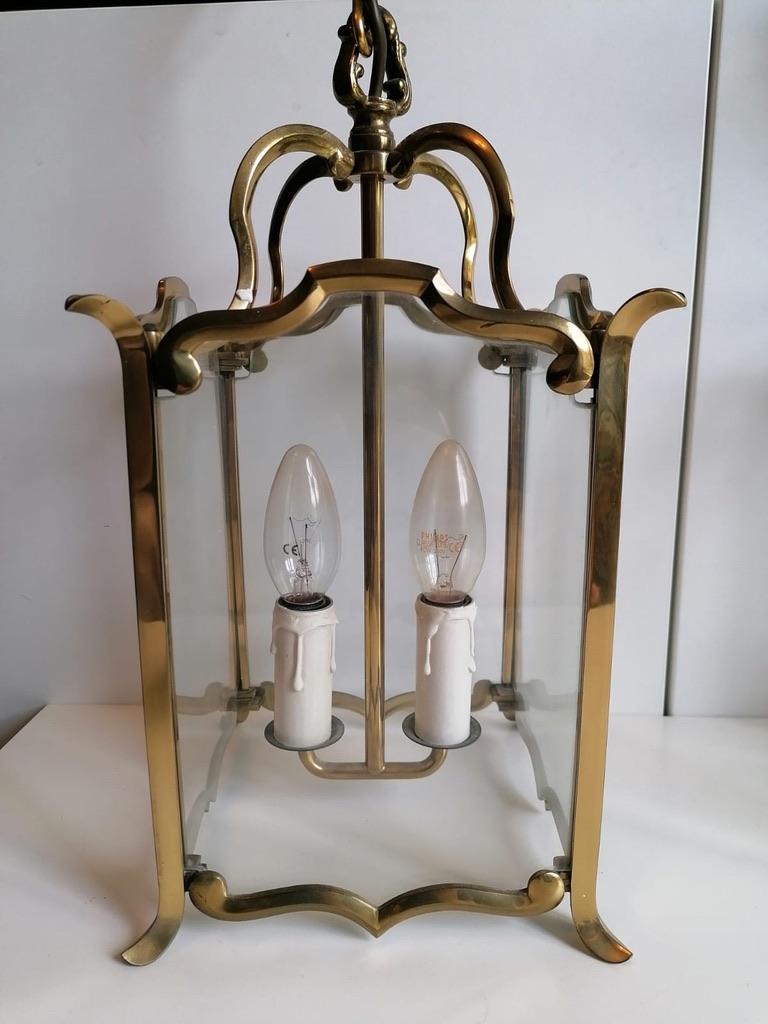 Large Viennese Stairwell or House Entrance Lantern For Sale 4
