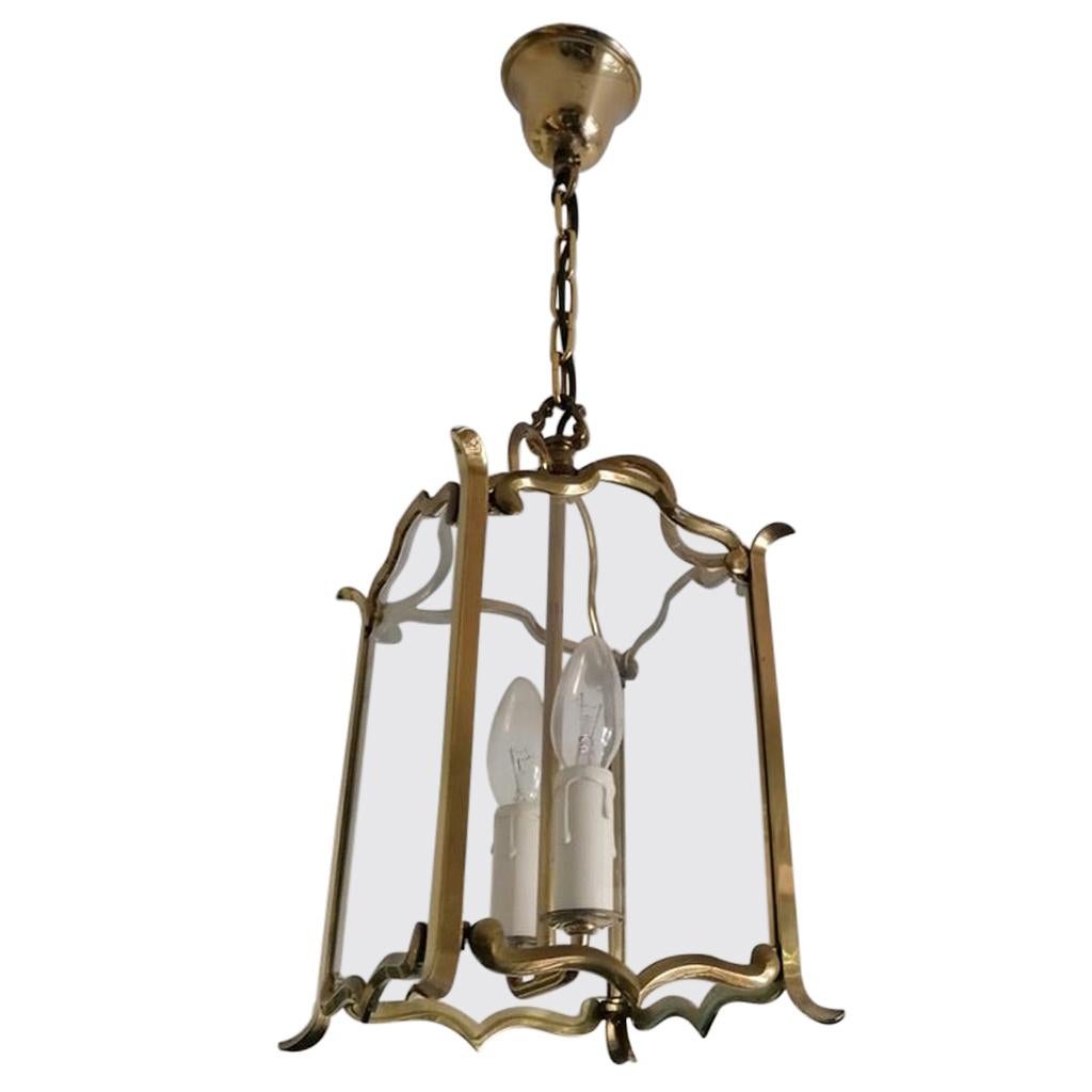 Large Viennese Stairwell or House Entrance Lantern For Sale