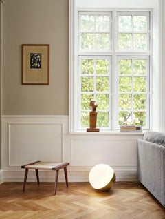 Large Vilhelm Lauritzen 'VL Studio' Brass and Glass Floor Lamp for Louis Poulsen