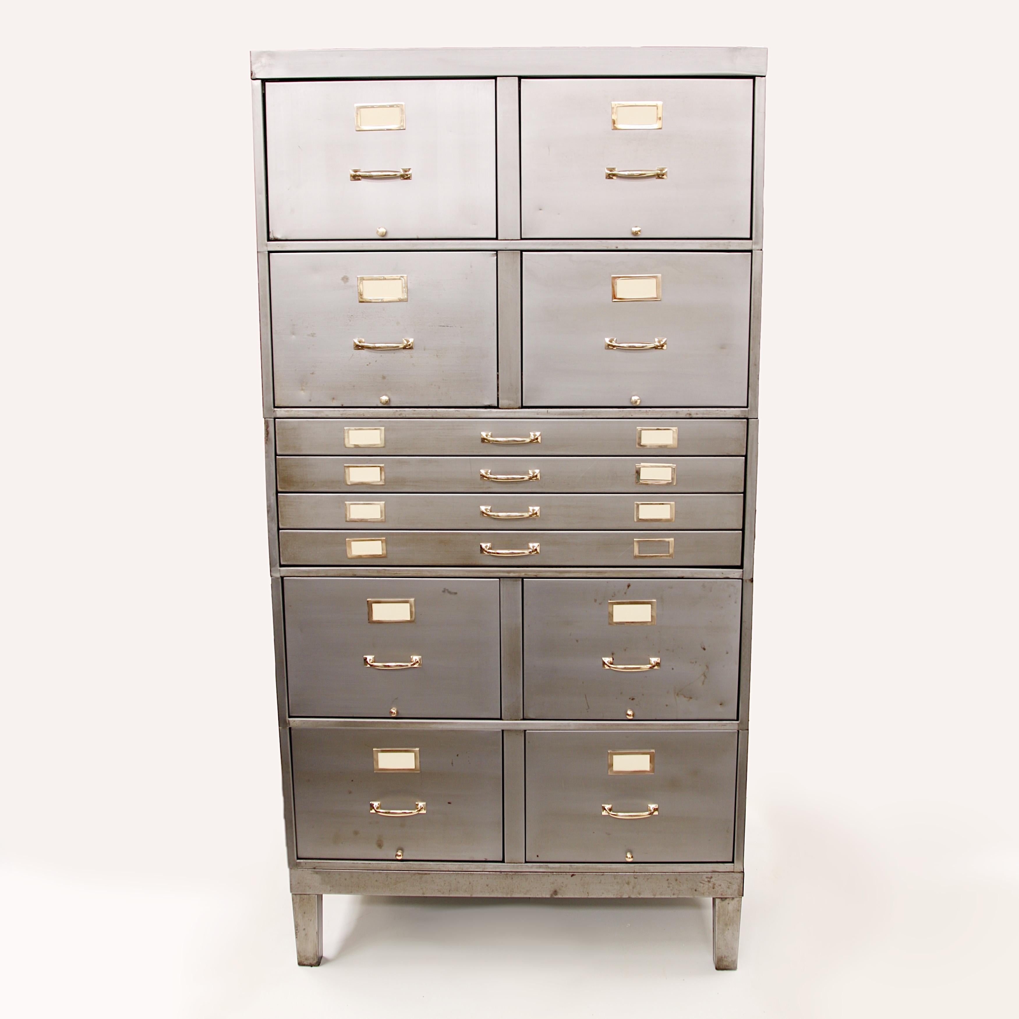 vintage filing cabinet metal