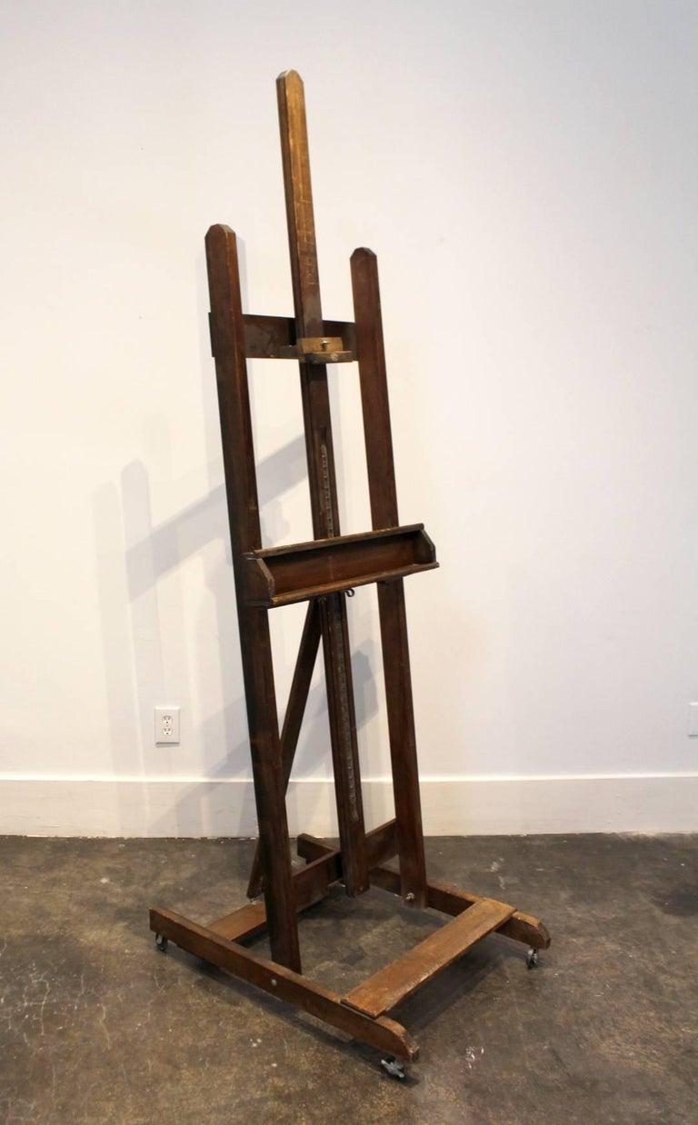 Large Vintage 1950s Foldable and Adjustable Artist's Easel by AncoBilt