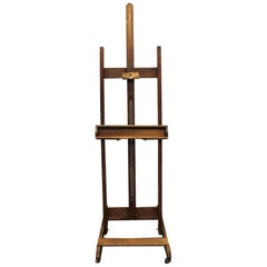 Large Vintage 1950s Foldable and Adjustable Artist's Easel by Anco-Bilt