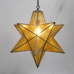Large Vintage 1950s Moravian Star Pendant