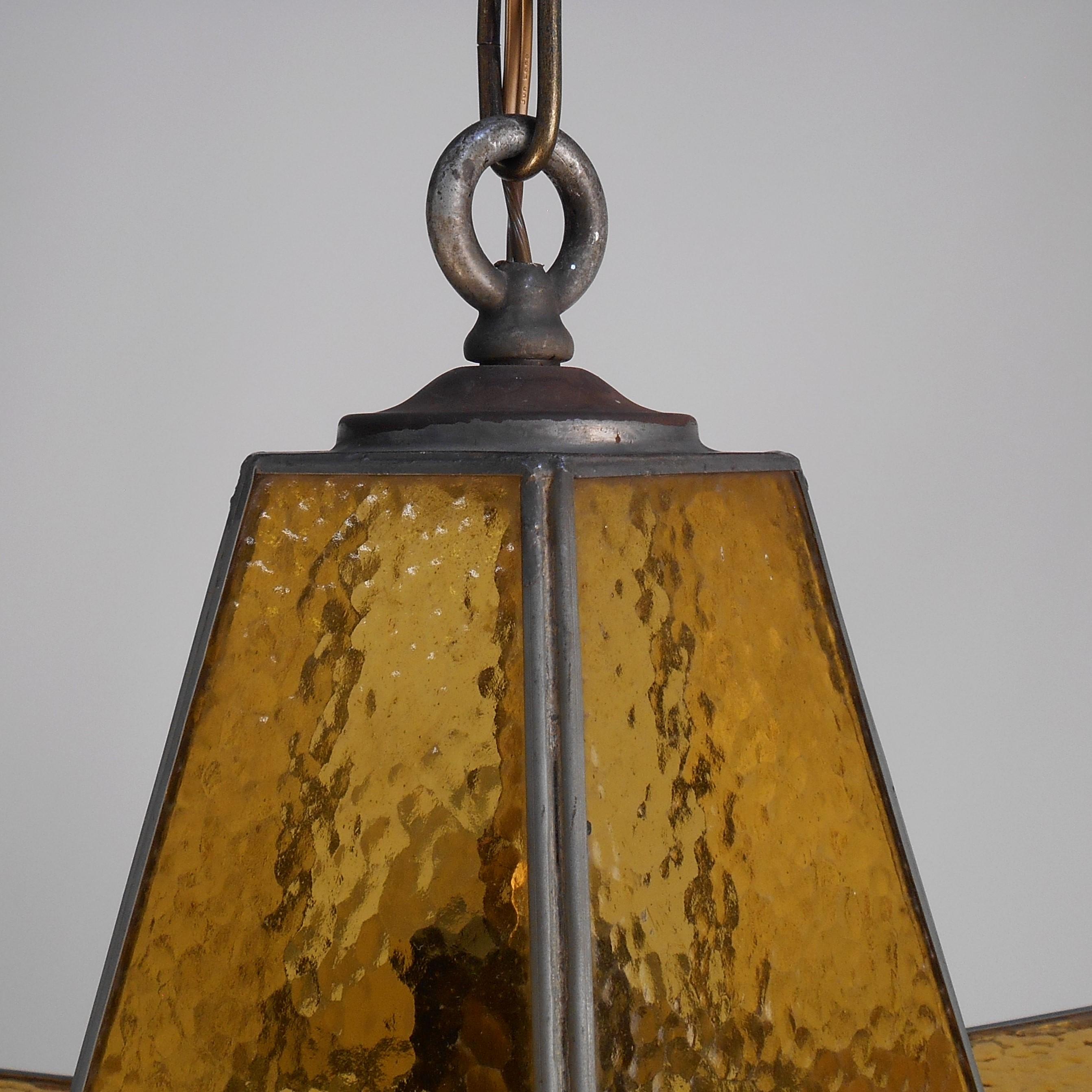 Milieu du XXe siècle Grand pendentif étoile Moravian vintage des années 1950 en vente