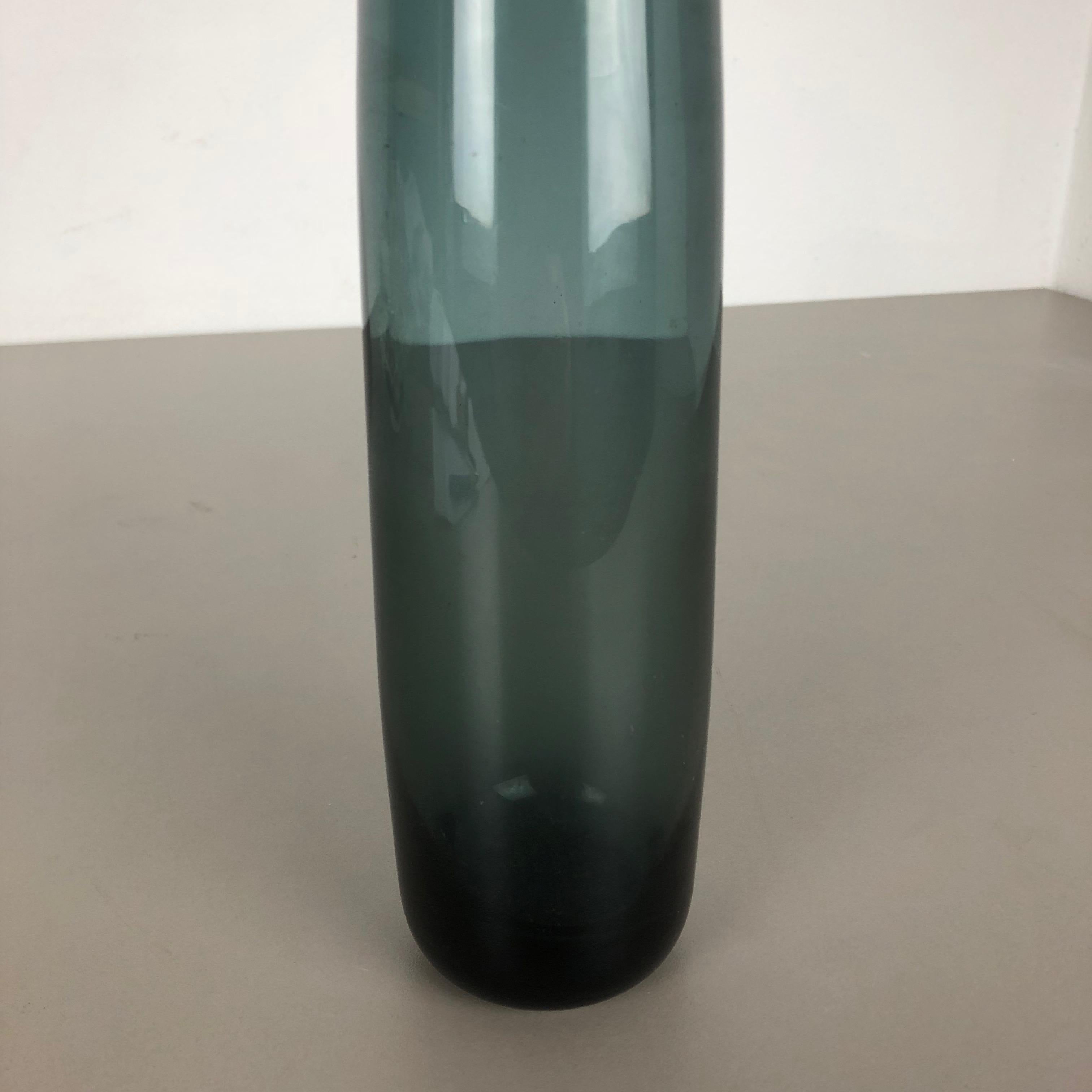 Grand vase turmalin vintage des années 1960 par Wilhelm Wagenfeld pour WMF, Allemagne Bauhaus en vente 3
