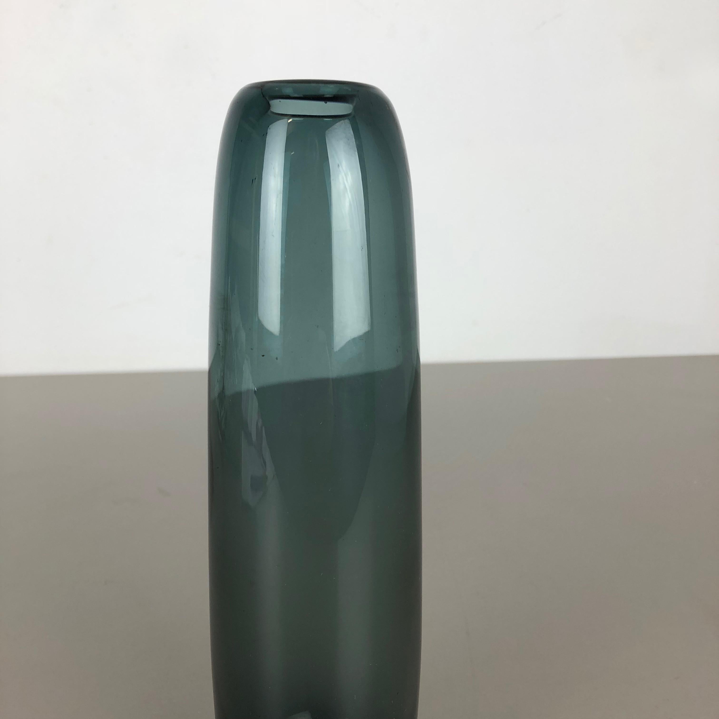 Mid-Century Modern Large Vintage 1960s Turmalin Vase by Wilhelm Wagenfeld for WMF, Germany Bauhaus For Sale