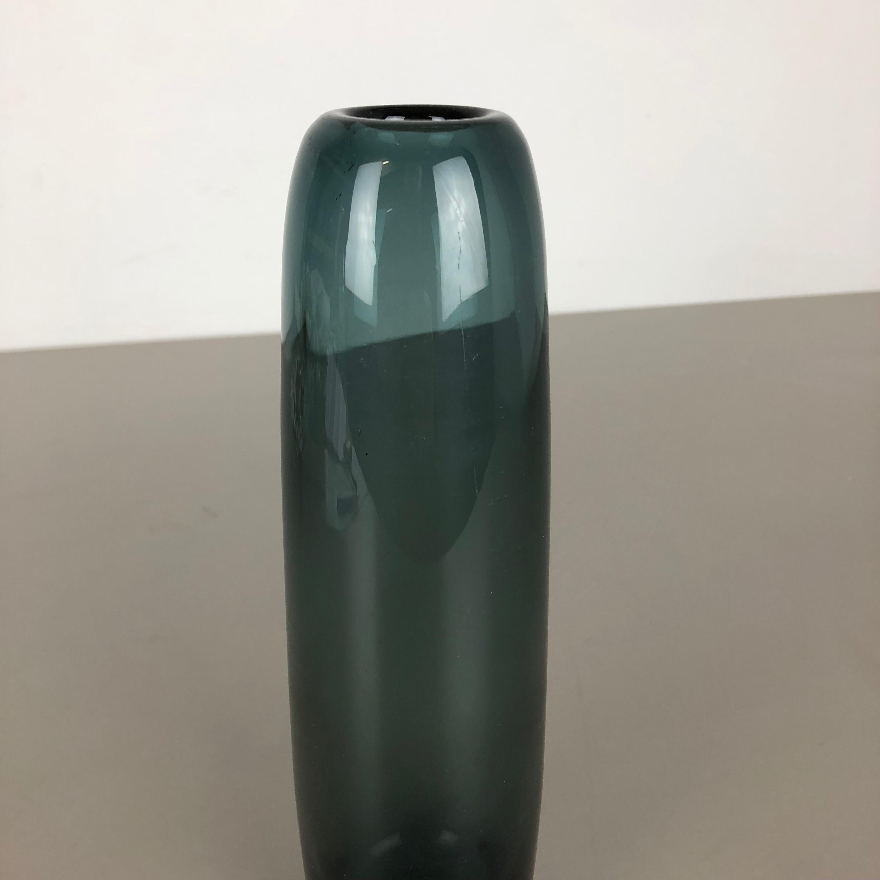 Grand vase turmalin vintage des années 1960 par Wilhelm Wagenfeld pour WMF, Allemagne Bauhaus en vente 2