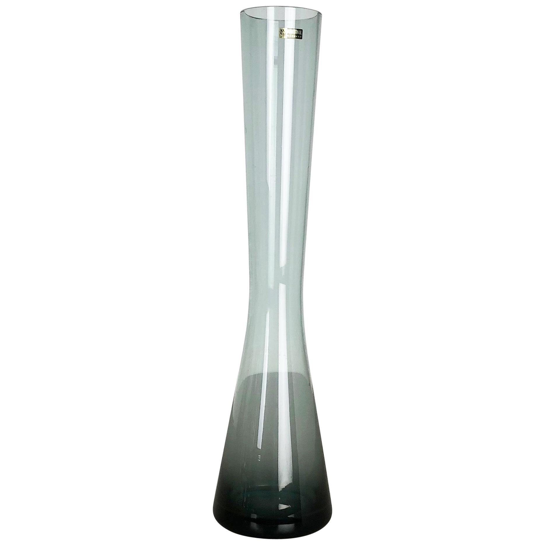 Grand vase turmalin vintage des années 1960 par Wilhelm Wagenfeld pour WMF, Allemagne Bauhaus en vente