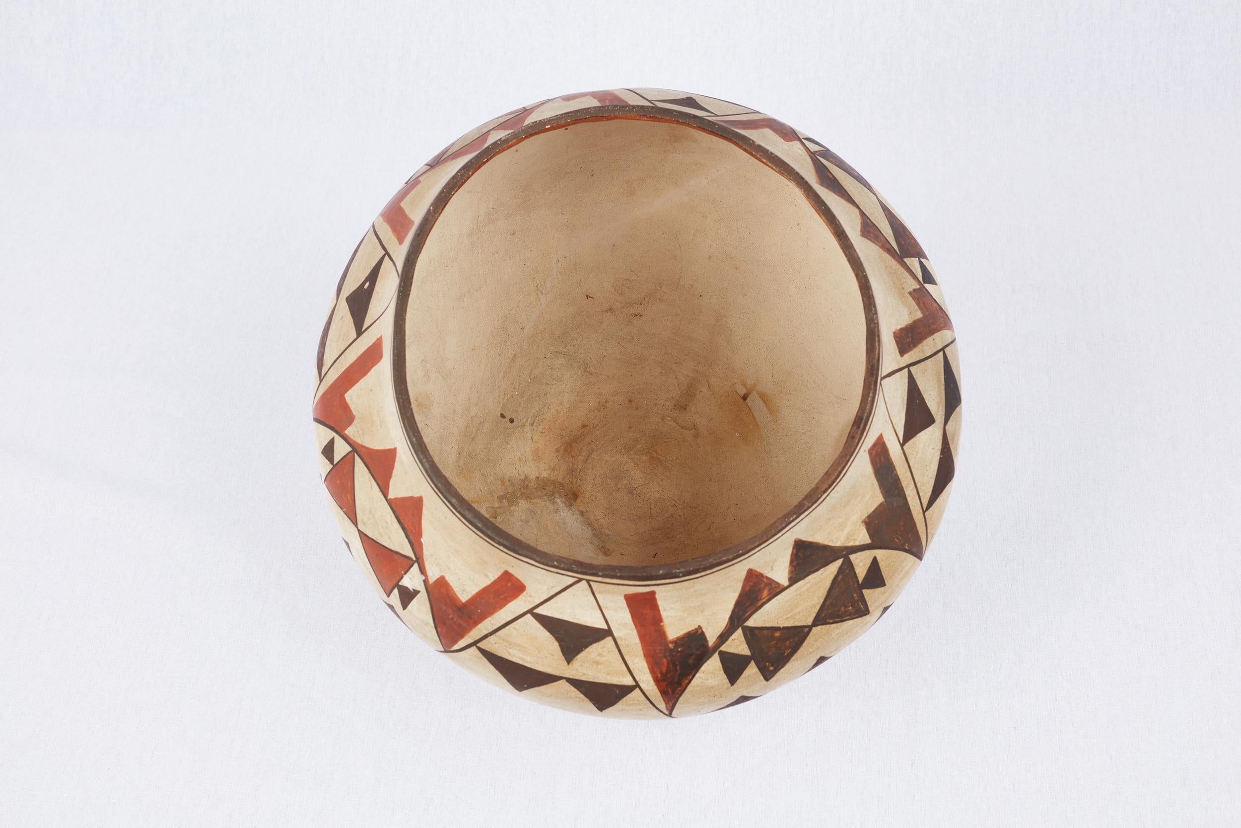 Large Vintage Acoma Polychrome Olla 4