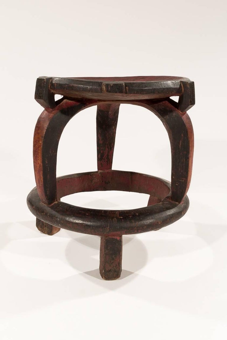 Large Vintage African Carved Stool from Tanzania For Sale at 1stDibs