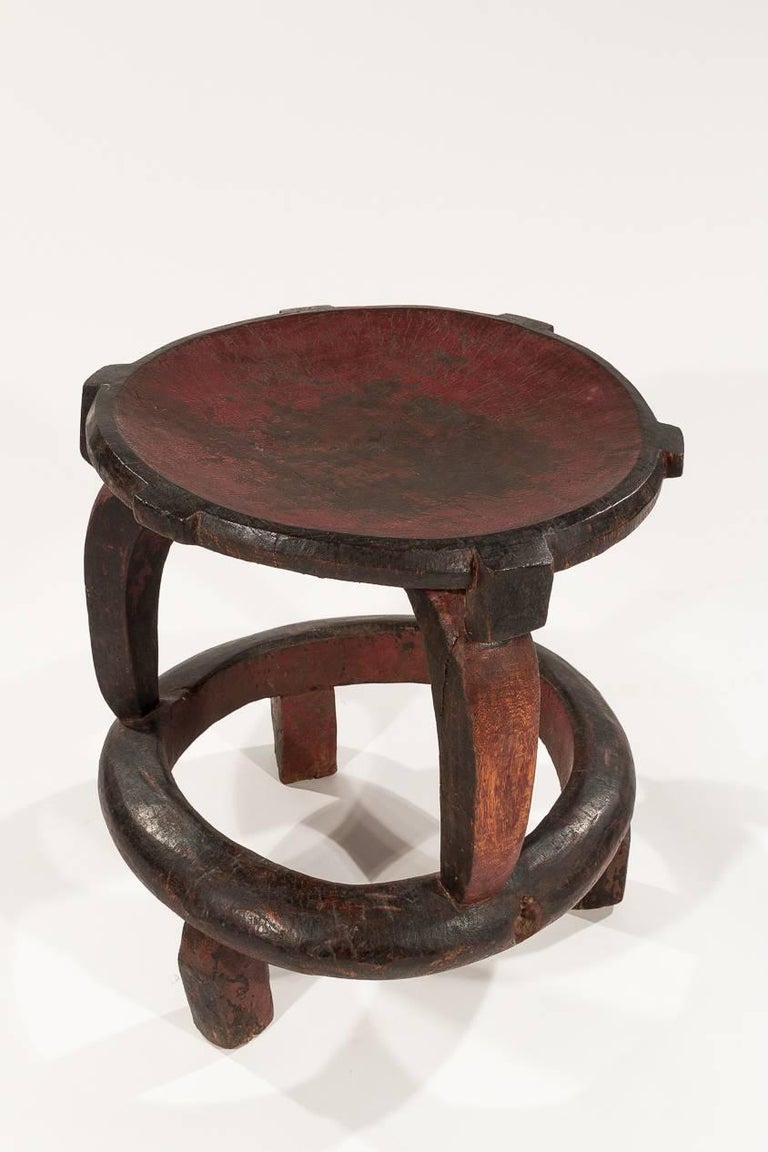 Large Vintage African Carved Stool from Tanzania For Sale at 1stDibs vintage african stool