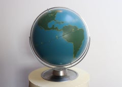 Large Vintage A.J. Nystrom Wall Mounted or Tabletop Activity / Military Globe