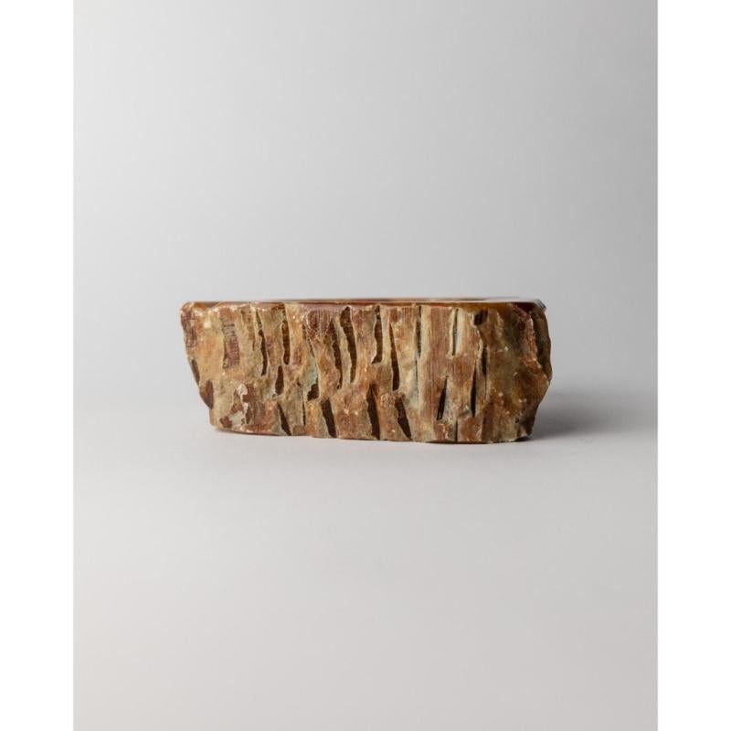 20ième siècle Grand cendrier vintage en albâtre - fait à la main en pierre, Italie, années 1960 en vente