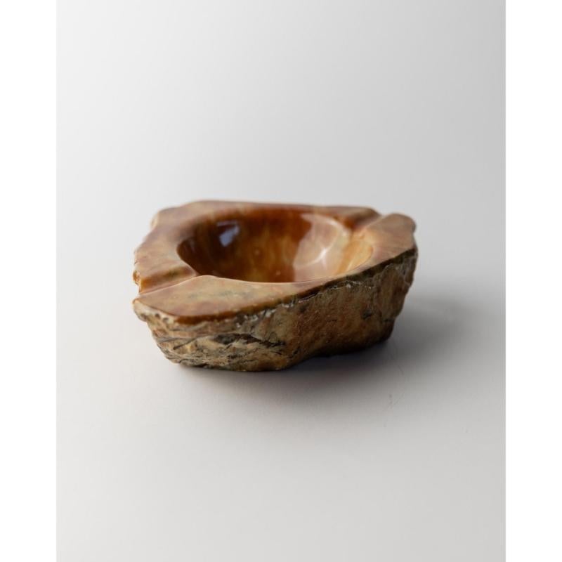 Grand cendrier vintage en albâtre - fait à la main en pierre, Italie, années 1960 en vente 1