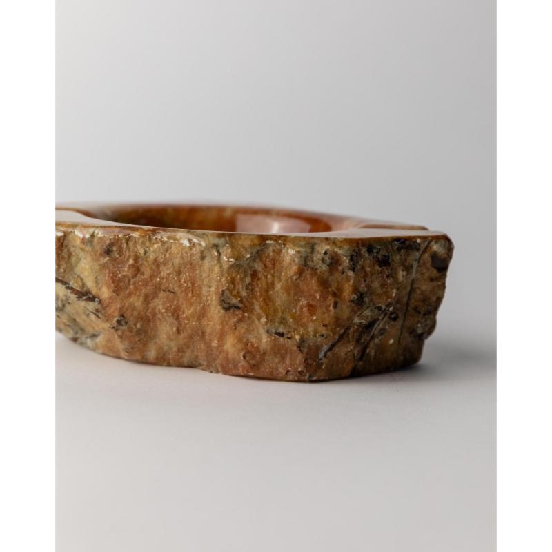 Grand cendrier vintage en albâtre - fait à la main en pierre, Italie, années 1960 en vente 3