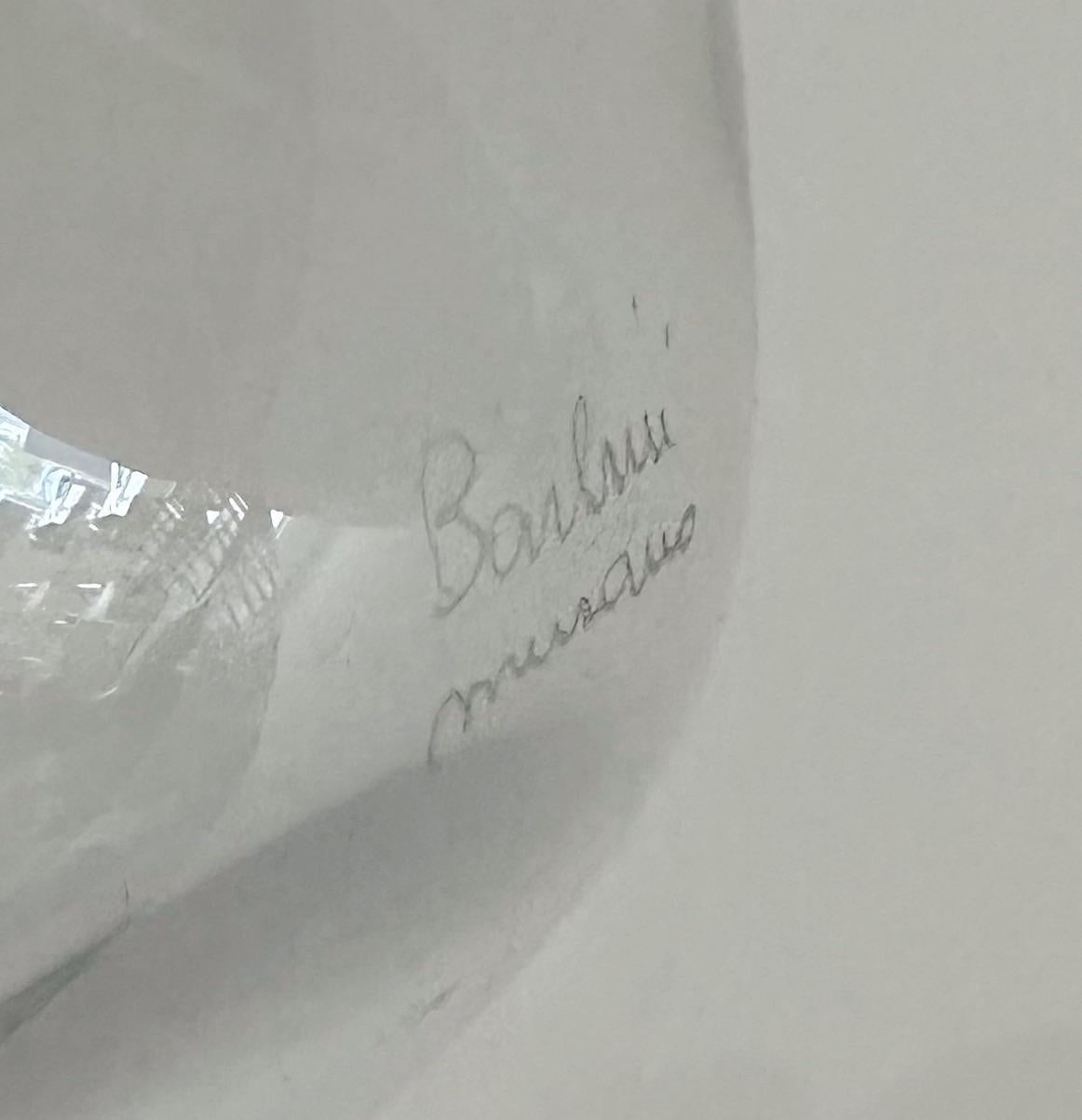 Grand vase vintage signé Alfredo Barbini de Murano Bon état - En vente à West Palm Beach, FL