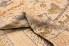 Large Vintage Animal Design Spanish Rug. 14 ft 2 in x 16 ft 4 in