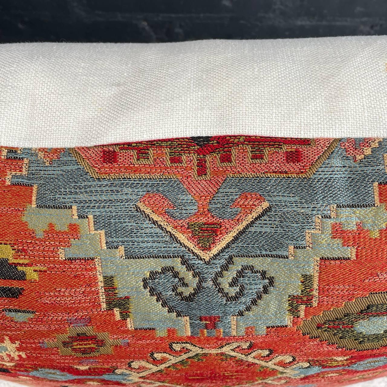 Large Vintage Antique Decorative Textile Pillow Set For Sale 2