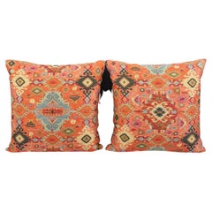 Large Vintage Antique Decorative Textile Pillow Set