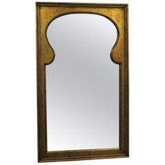 Large Vintage Arabesque Style Gold Leaf Wall Mirror