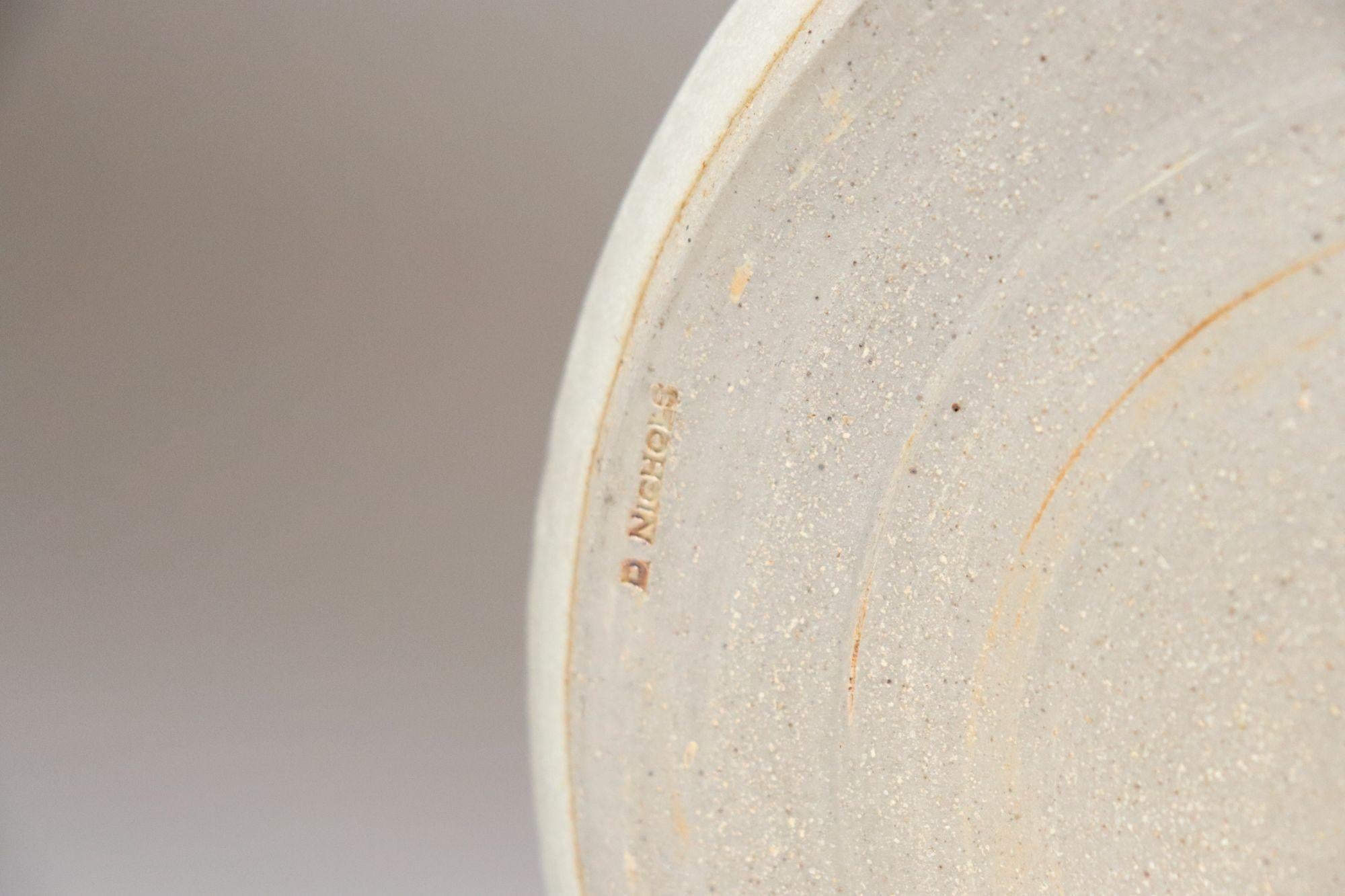 Große architektonische Vintage Keramik Oceanic Pflanzgefäß Vase von Deanna Nichols im Angebot 12