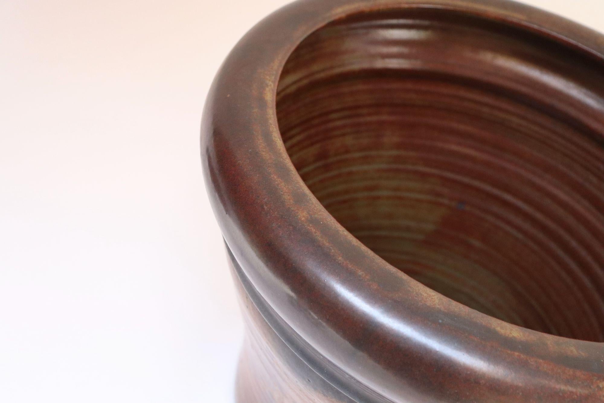 Großer Vintage Architectural Pottery Botanischer Übertopf von Deanna Nichols im Angebot 2