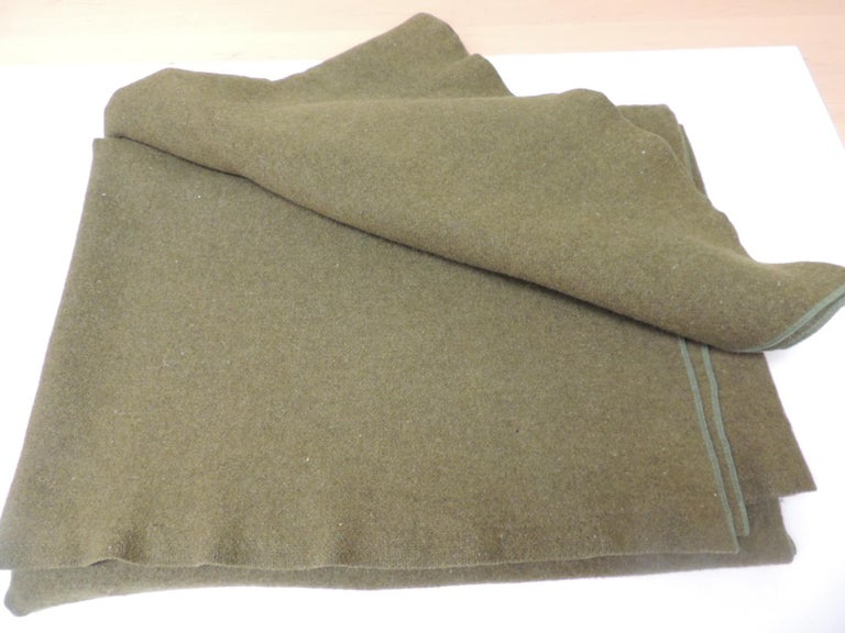 Large Vintage Army Wool Camping Blanket at 1stDibs vintage army