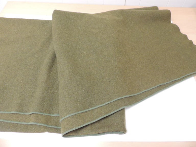 Large Vintage Army Wool Camping Blanket at 1stDibs vintage army